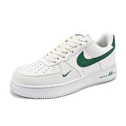 Frendorf | Damen Low-Top Dunk Trendy Sneaker Casual Air Force Nr. 1 AF Board Schuhe AJ weiße Schuhe