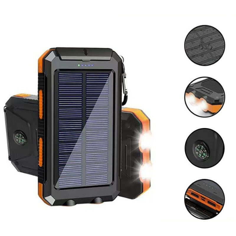 Frendorf | 20000 mAh Solar-Ladegerät Wasserdicht Power Bank Extern