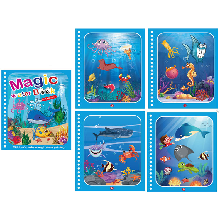 Frendorf | Magisches Wasser Malbuch für Kinder