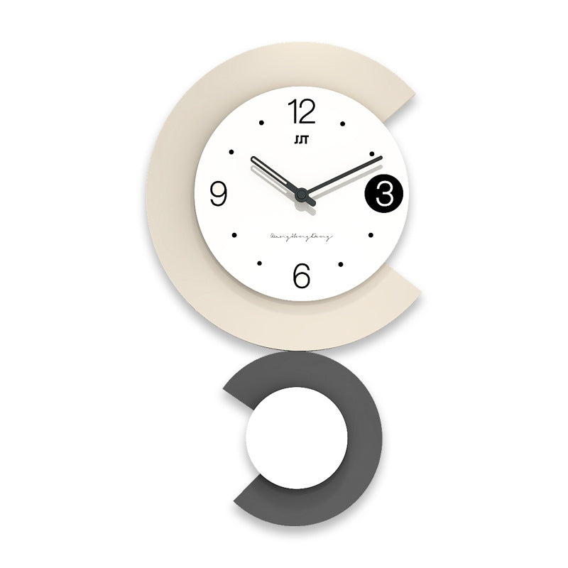 Moderne LED-Lampe Stille Wanduhr für Wohnzimmer