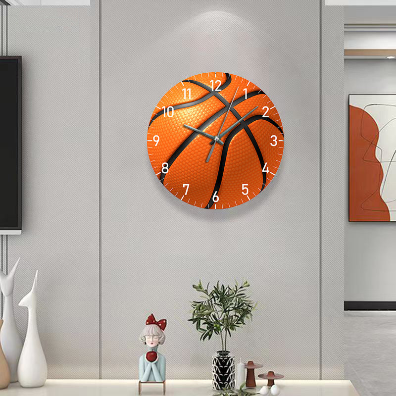 Geschenk für Basketballspieler Stille Wanduhr 12 Zoll