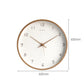 Einfache Massivholz-Analog-Wanduhr für Zuhause
