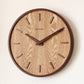 Minimalistische Stille Holz-Wanduhr 12 Zoll