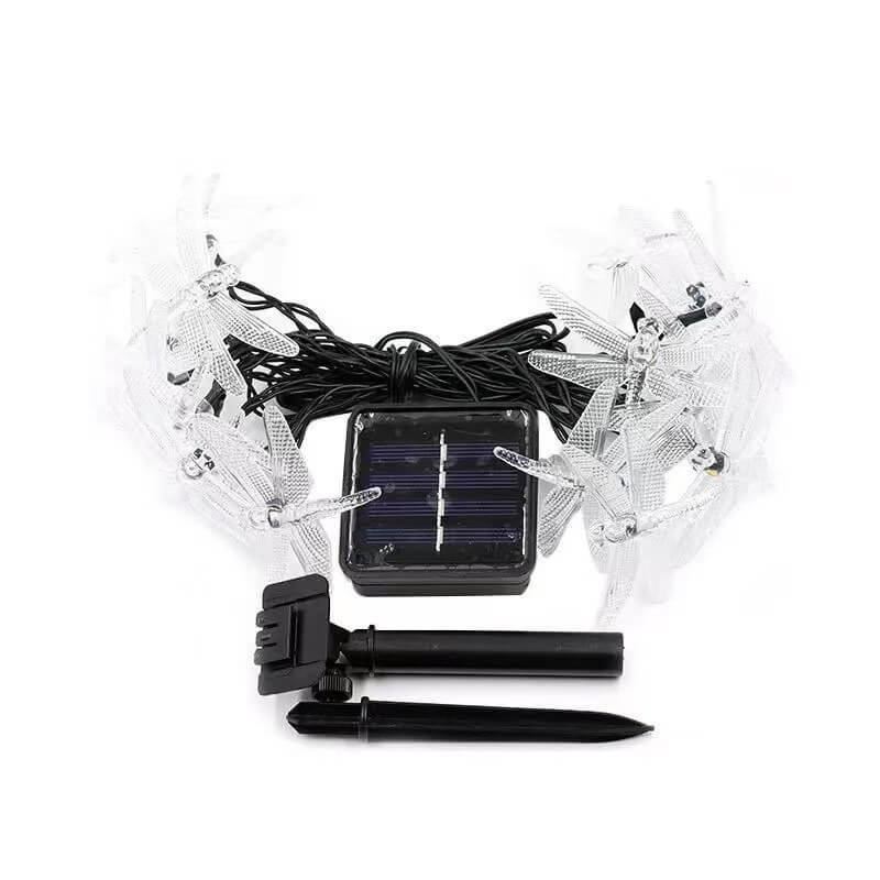 Frendorf | SolarGlim Dragonfly LED Lichterkette | Solarbetrieben | Wasserdicht | Party- & Gartenbeleuchtung