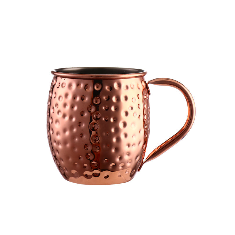 Frendorf | Moscow Mule Fässer kupferbeschichtete Becher – elegante 60ml rosegold glatte Mini-Tassen, perfekt zum Servieren von Cocktails, Espresso oder Shots, langlebige Edelstahlkonstruktion mit einem stilvollen und zeitlosen Design.