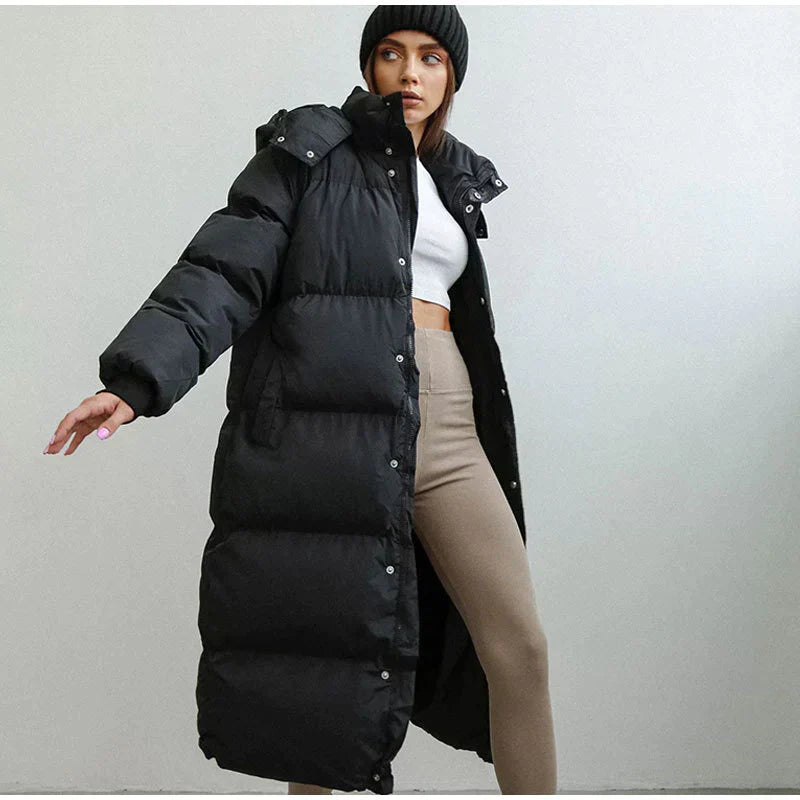 Frendorf | Warme und stilvolle lange Winterjacke für Damen