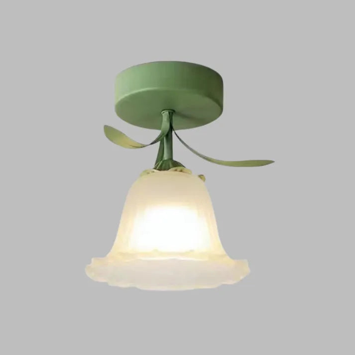 Frendorf | FleurTiffany Französische Tiffany-Deckenleuchte | Blumenmuster | Elegantes Jugendstil-Design für Ihr Zuhause