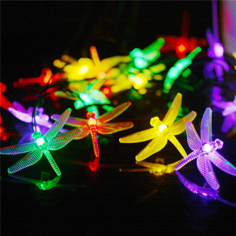 Frendorf | SolarGlim Dragonfly LED Lichterkette | Solarbetrieben | Wasserdicht | Party- & Gartenbeleuchtung