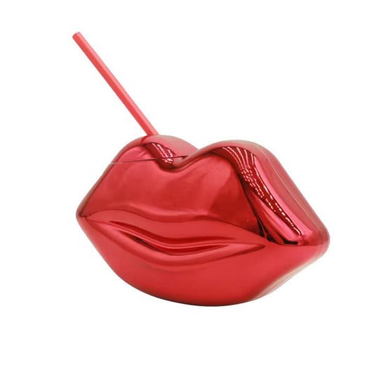 Frendorf | Roter Lippen-Wasserbecher Romantisches Bar-Party-Geschenk