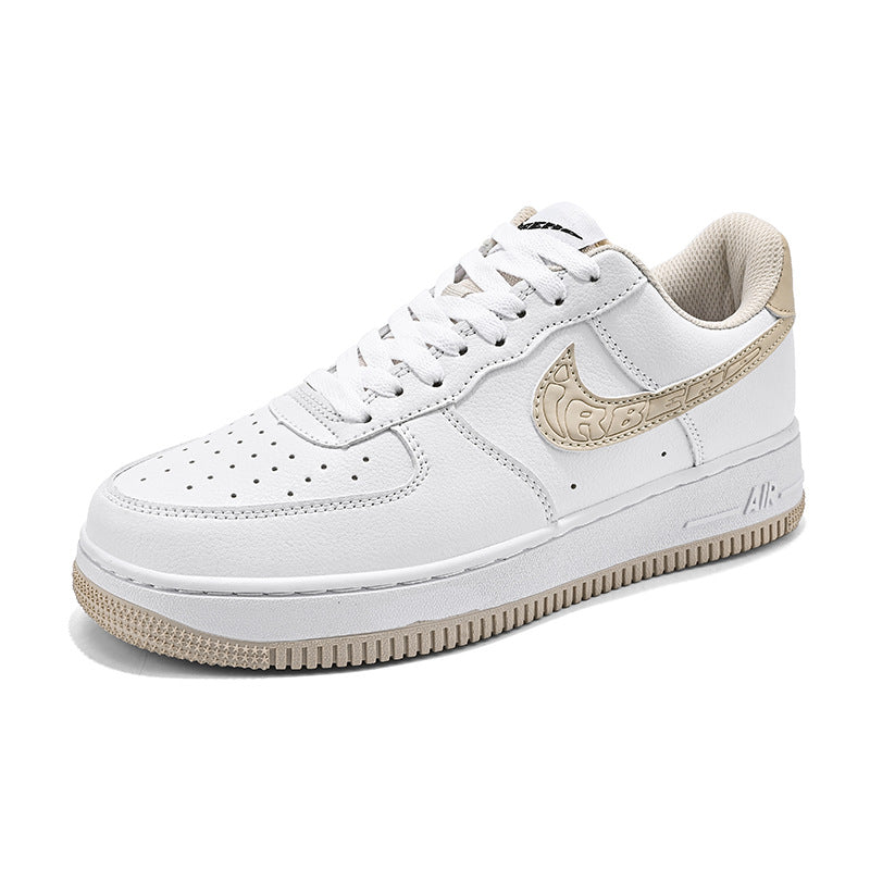 Frendorf | Damen Low-Top Dunk Trendy Sneaker Casual Air Force Nr. 1 AF Board Schuhe AJ weiße Schuhe