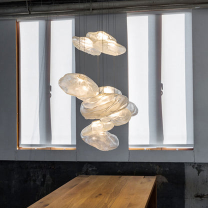 Frendorf | CloudNova Glas Pendelleuchte | Modernes Design | Einzigartiger Wolken-Look | Stimmungsvolle Beleuchtung