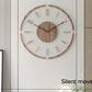 Frendorf | NordWood 35cm Wanduhr im skandinavischen Design | Massivholz | Leise & Elegant | Perfekt für Wohnzimmer & Büro