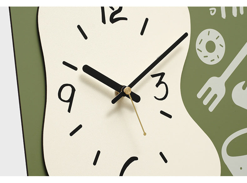 Kreativer Stil Küchen Wanddekor Stille Uhr