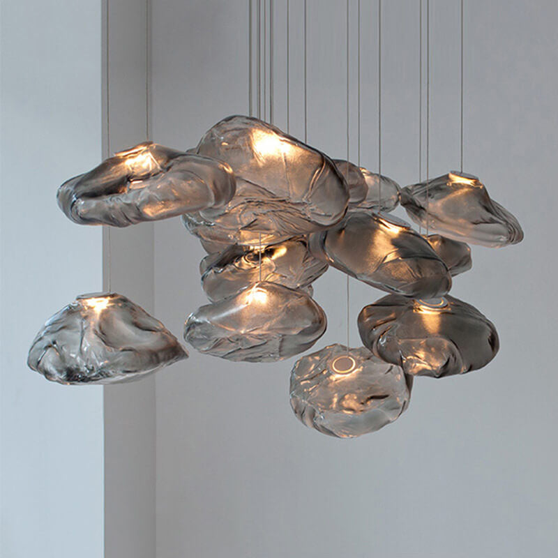 Frendorf | CloudNova Glas Pendelleuchte | Modernes Design | Einzigartiger Wolken-Look | Stimmungsvolle Beleuchtung