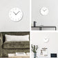Atmosphärische LED-Licht stille Wanddekor Uhr