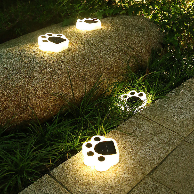 Outdoor Solar Bärenpfoten Runde LED Garten Rasen Vergrabene Licht