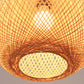 Frendorf | BambooAura Bambus Pendelleuchte | Runder Ball | Japanischer Stil | 1-flammig | Beige | Handgewebt