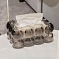 LumiScape Tissue Box – Skulpturales Acryl-Design für moderne Eleganz