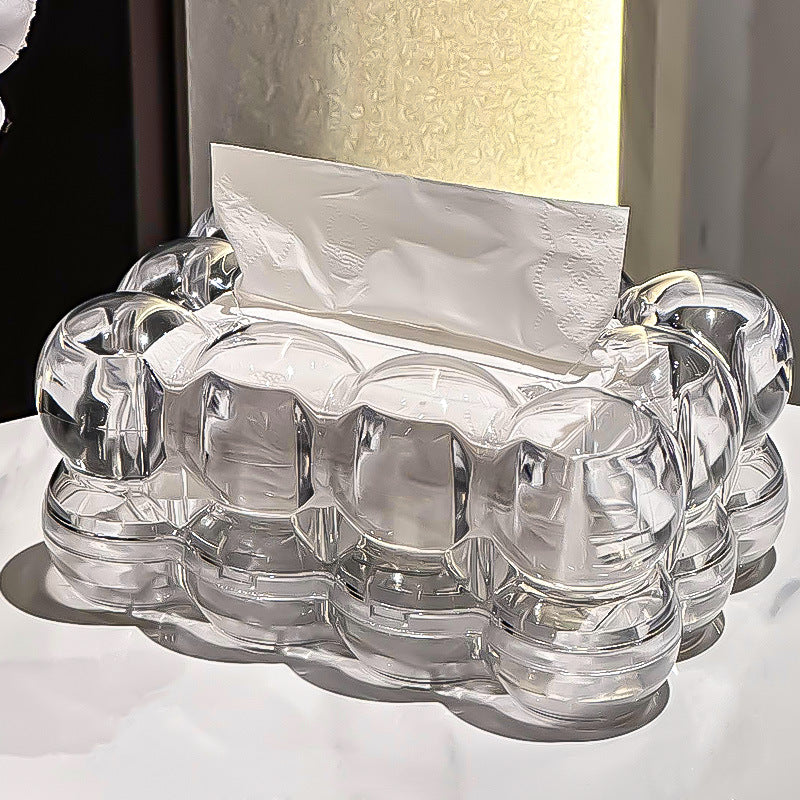 LumiScape Tissue Box – Skulpturales Acryl-Design für moderne Eleganz