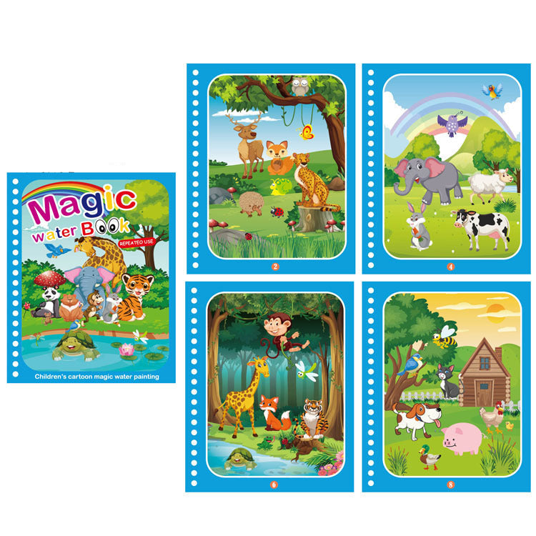 Frendorf | Magisches Wasser Malbuch für Kinder