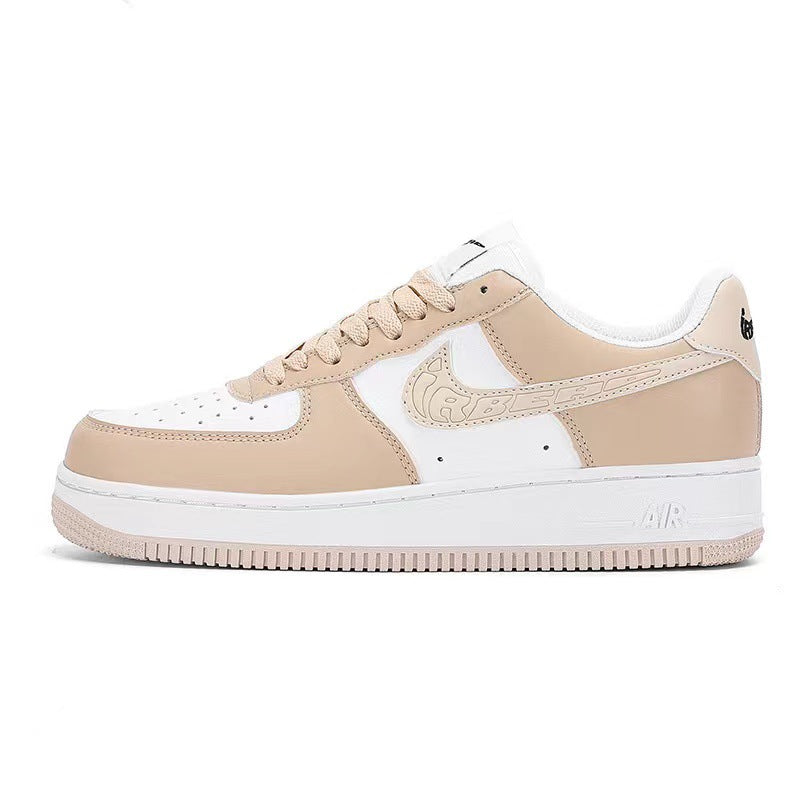 Frendorf | Damen Low-Top Dunk Trendy Sneaker Casual Air Force Nr. 1 AF Board Schuhe AJ weiße Schuhe