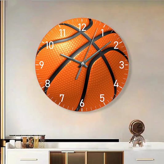 Geschenk für Basketballspieler Stille Wanduhr 12 Zoll