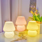 Ätherisch Glow - Kleine Glaspilz-Tischlampe