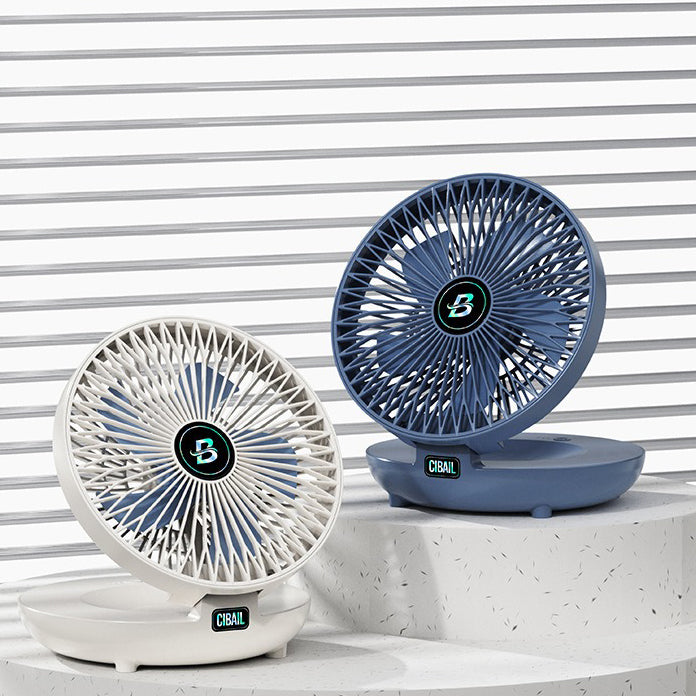 Frendorf | BreezeMate Mini-USB Ventilator | Tragbar & Wiederaufladbar | Verstellbar | Wand- & Desktopnutzung