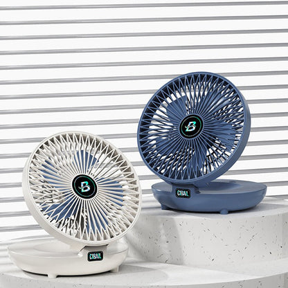 Frendorf | BreezeMate Mini-USB Ventilator | Tragbar & Wiederaufladbar | Verstellbar | Wand- & Desktopnutzung