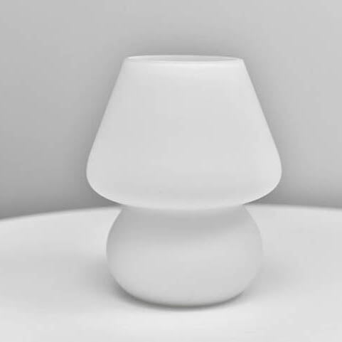 Kreative Glas-Pilz 1-Licht LED Nachtlicht Tischlampe