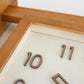 Wand-Eck-Zweiseitige Holz-Analoguhr