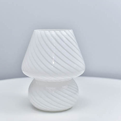 Kreative Glas-Pilz 1-Licht LED Nachtlicht Tischlampe