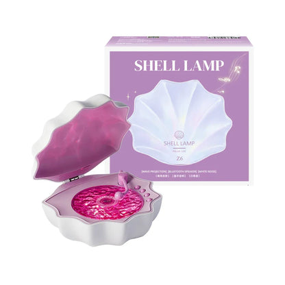 Shell Lampe Wellen Retro Bluetooth Plattenspieler LED Nachtlicht - Perfektes Geschenk für Kinder und Mädchen