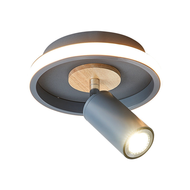 Frendorf | IronLume Industrial Flush Spotlight | Moderner Loft-Stil | 1-Licht Deckenleuchte | Robuste Beleuchtung für Zuhause