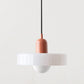 Frendorf |  Pendelleuchte aus farbigem Glas | Elegante Hängeleuchte im Bauhaus-Stil | Designlampe für Wohnzimmer & Esszimmer