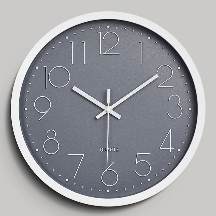 Einfaches Design 3D Lautloser Klassenraum-Wanduhr 30 cm