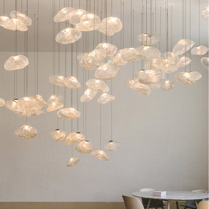 Frendorf | CloudNova Glas Pendelleuchte | Modernes Design | Einzigartiger Wolken-Look | Stimmungsvolle Beleuchtung