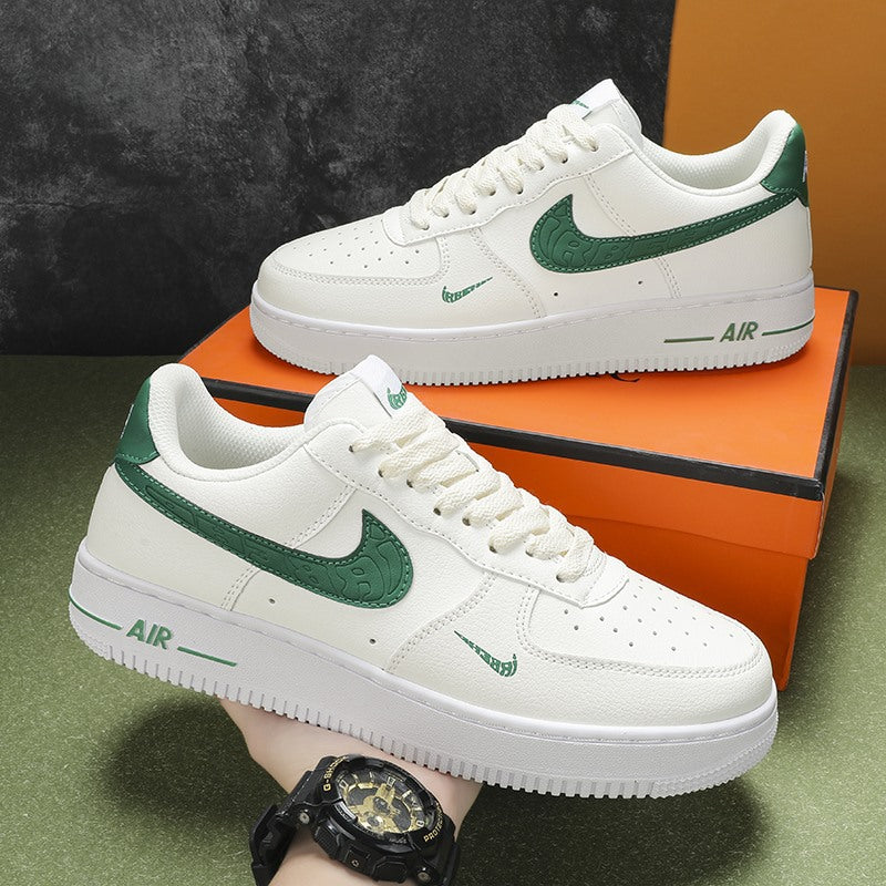 Frendorf | Damen Low-Top Dunk Trendy Sneaker Casual Air Force Nr. 1 AF Board Schuhe AJ weiße Schuhe