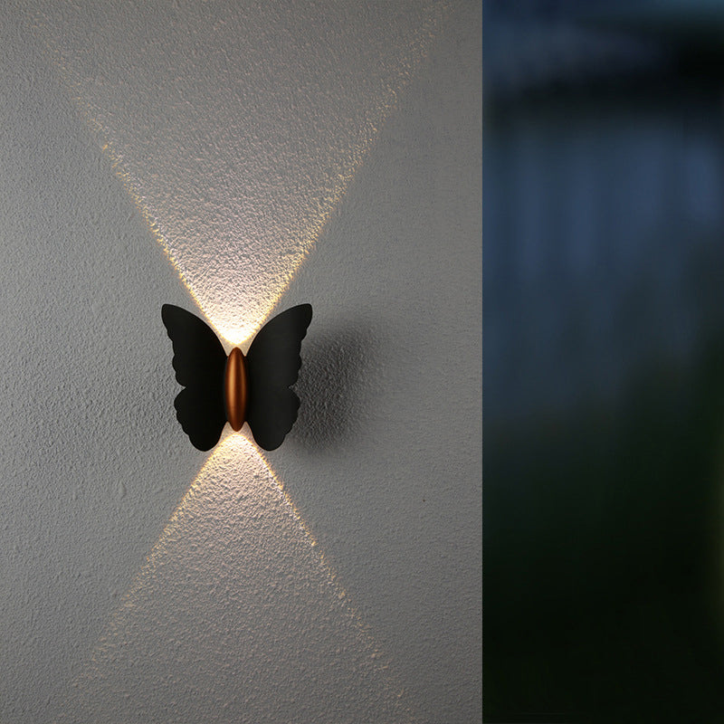Frendorf | FluturaGlow LED Wandleuchte | Kreatives Schmetterlingsdesign | Outdoor Wasserdicht | Stimmungsvolle Beleuchtung