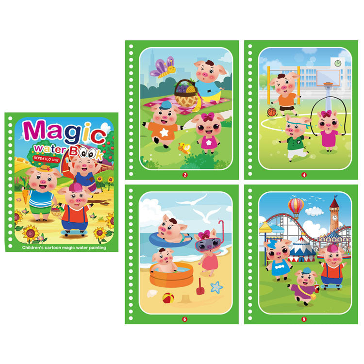 Frendorf | Magisches Wasser Malbuch für Kinder