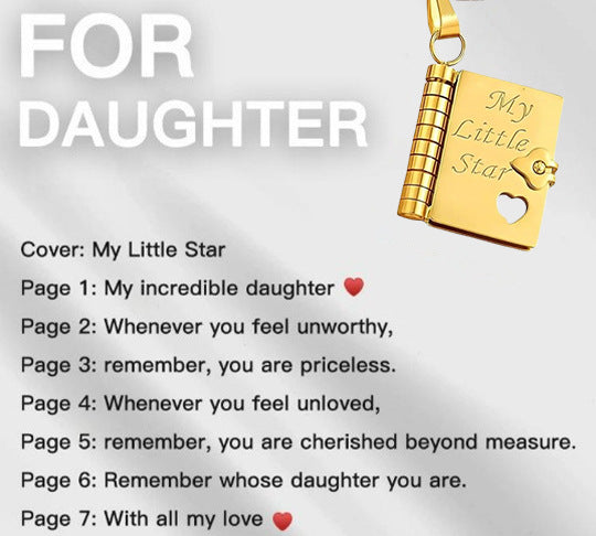 Frendorf | My Little Star – Bücher-Halskette für Mädchen