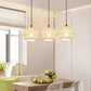 Frendorf | GlobeRattan – Beige Geflochtene Rattan Pendelleuchte | 1/3 Lichter | Elegantes Design