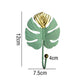 Frendorf | LeafLuxe Metall Wandhaken im Blätterdesign | Elegantes & Funktionales Dekor | In Gold & Blau erhältlich