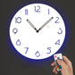 Atmosphärische LED-Licht stille Wanddekor Uhr