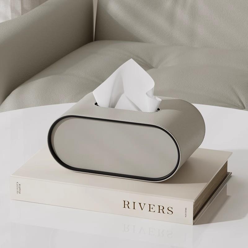 Tissuebox - OvalElegance - Lederdesign - Funktional & Stilvoll