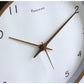Einfache Massivholz-Analog-Wanduhr für Zuhause