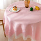 Waffel Moderne Tischdecke, gestrickte Stoffspitze Kaffeetuch, runde Tischdecke, rechteckige Tischdecke