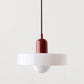 Frendorf |  Pendelleuchte aus farbigem Glas | Elegante Hängeleuchte im Bauhaus-Stil | Designlampe für Wohnzimmer & Esszimmer