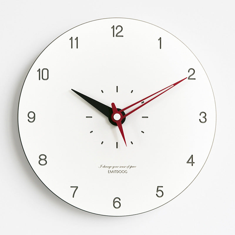Frendorf™ Minimalistische Moderne Runde Wanddeko Stille Uhr