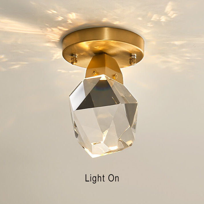 Frendorf | Crystalite Diamond-Design LED Deckenleuchte | Semi-Flush Mount | Elegantes Licht | Energieeffizient
